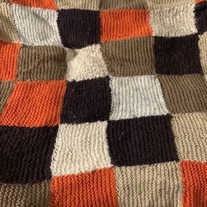 Vintage knit blanket 58” X 39”, perfect fall blanket